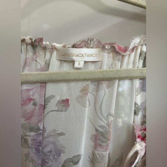 LoveShackFancy Popover Mini Ruffle Dress - Picture 6 of 6